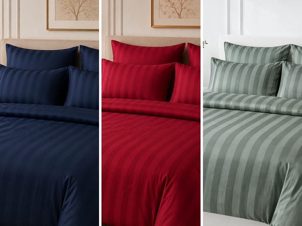 Naples Collection 300TC Cotton Duvet Cover Set: product photo