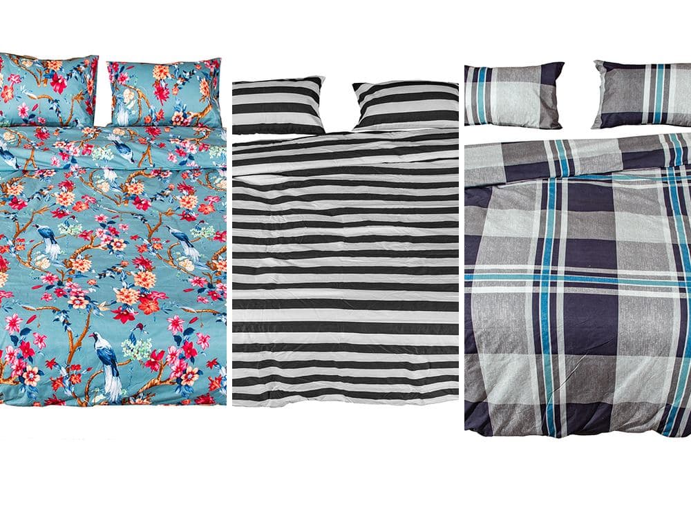 110gsm Classic Microfibre Printed Duvet Cover Sets: product photo