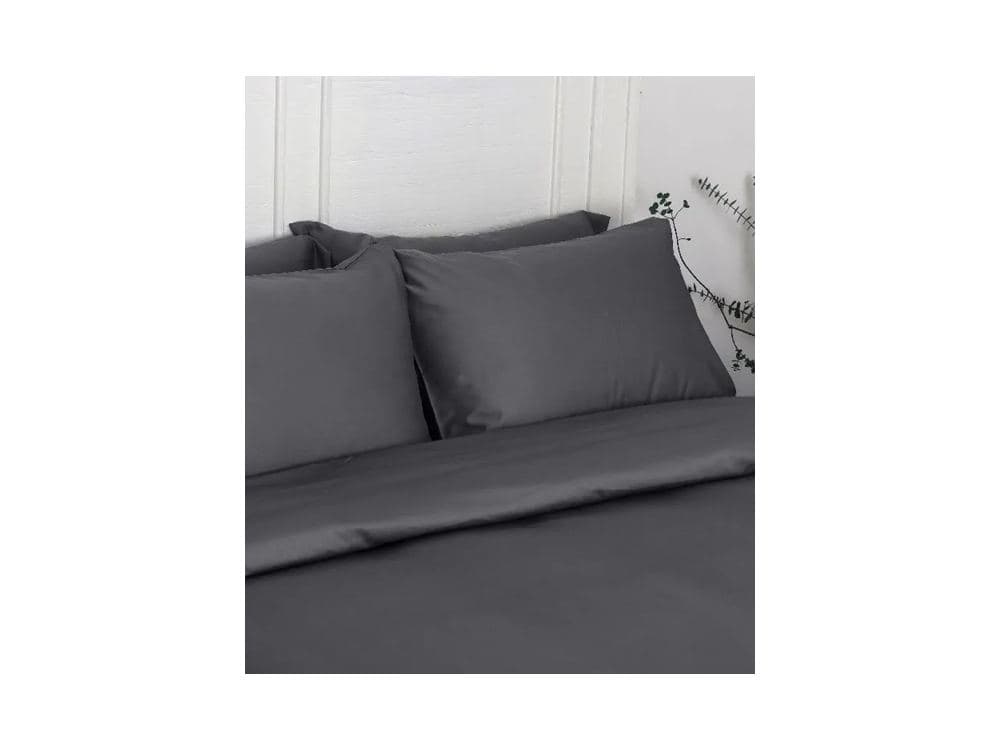 100% Egyptian Cotton 400TC Pillowcase Pack – Set of 4 – Charcoal: product photo